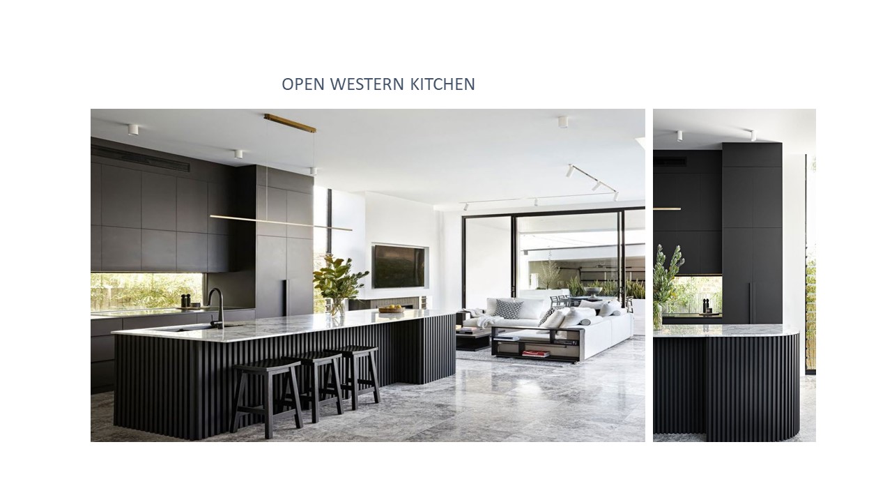Interior Open Western Kitchen